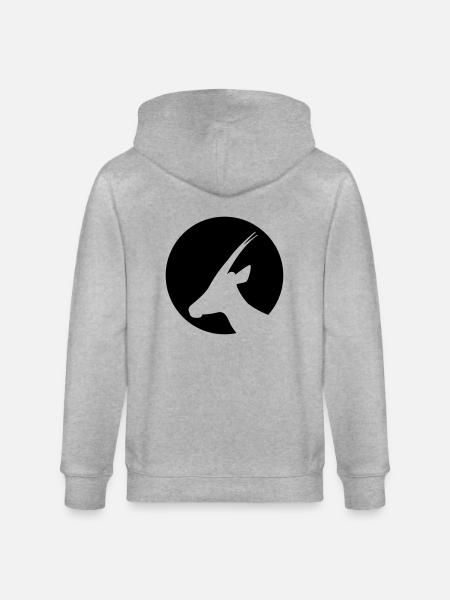gazelle - Stanley/Stella CULTIVATOR  Unisex Organic Hooded Jacket - heather grey