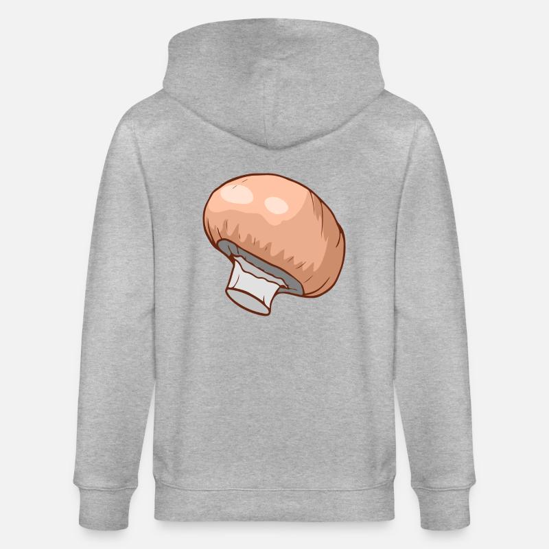 Champignons Egerlinge Angerlinge champignons - Veste à capuche bio CULTIVATOR Stanley/Stella Unisexe - gris chiné