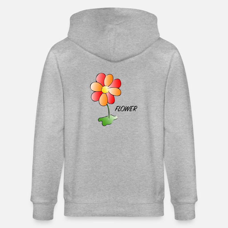 Fleur - Fleur - Veste à capuche bio CULTIVATOR Stanley/Stella Unisexe - gris chiné