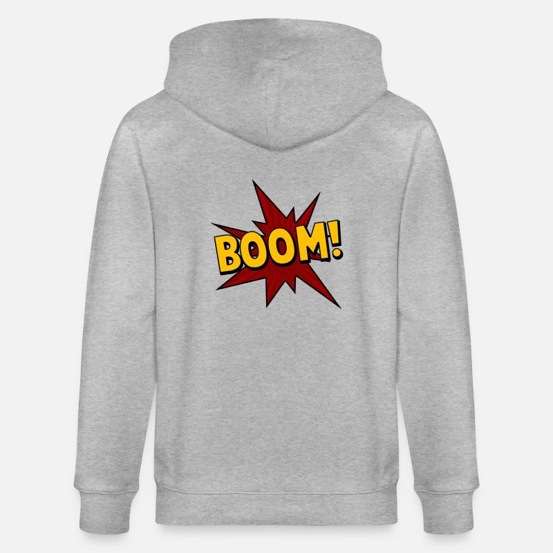 Boom! - Comic - Stanley/Stella Unisex Bio-Kapuzenjacke CULTIVATOR  - Grau meliert
