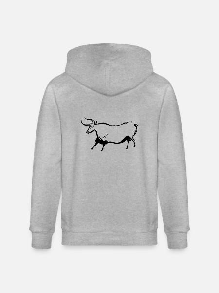 Auroch - Stanley/Stella Unisex Bio-Kapuzenjacke CULTIVATOR  - Grau meliert