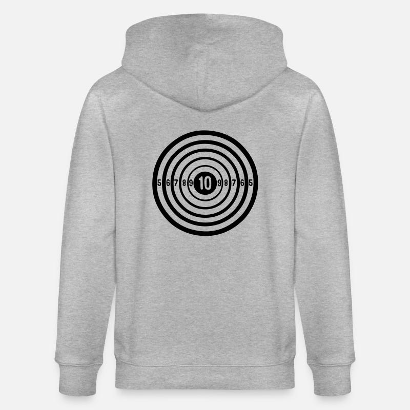 target cible numero 2106 - Veste à capuche bio CULTIVATOR Stanley/Stella Unisexe - gris chiné