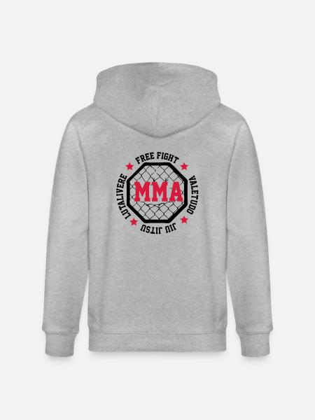 MMA - Stanley/Stella Unisex Bio-Kapuzenjacke CULTIVATOR  - Grau meliert