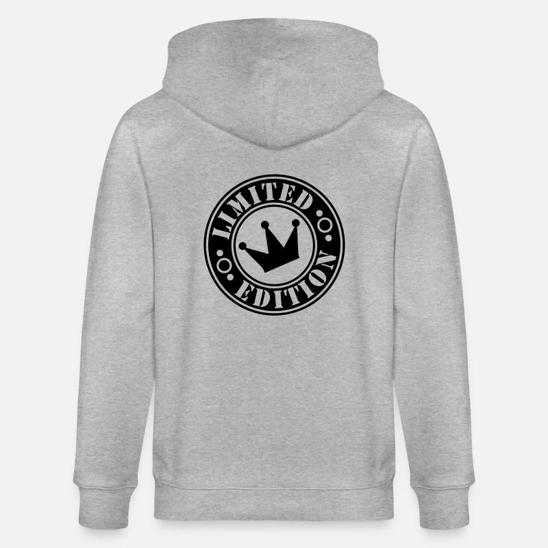limited edition krone 2ke - Stanley/Stella Unisex Bio-Kapuzenjacke CULTIVATOR  - Grau meliert