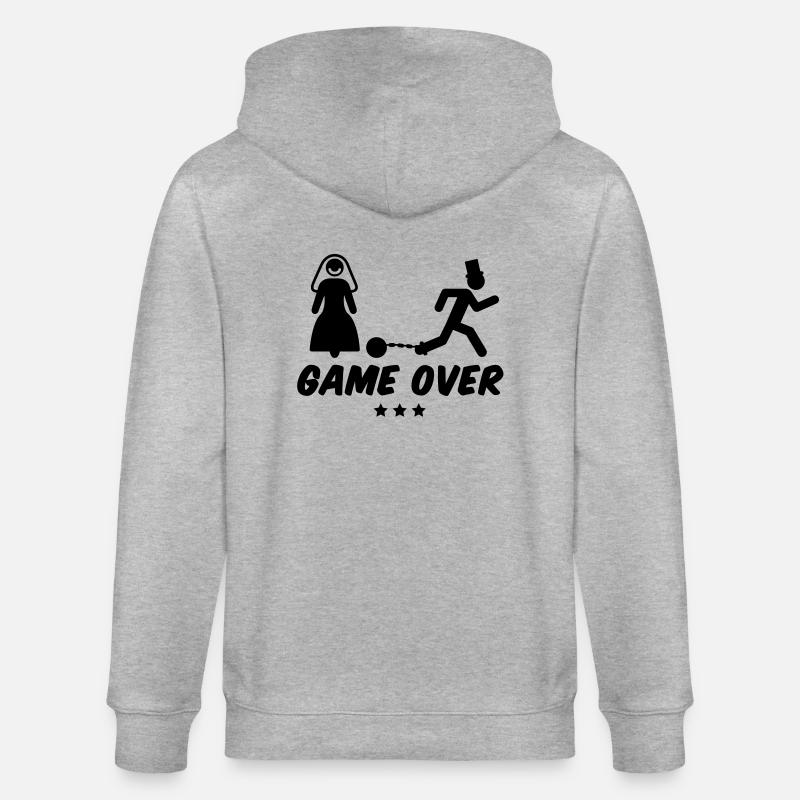 ehe_game_over___f1 - Veste à capuche bio CULTIVATOR Stanley/Stella Unisexe - gris chiné