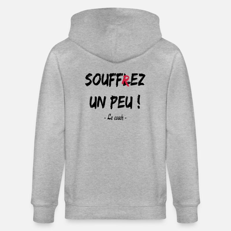 Soufflez un peu - Veste à capuche bio CULTIVATOR Stanley/Stella Unisexe - gris chiné