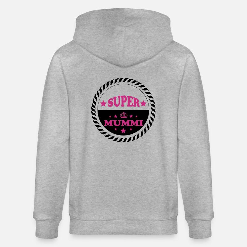 Super mummi - Stanley/Stella Unisex Bio-Kapuzenjacke CULTIVATOR  - Grau meliert