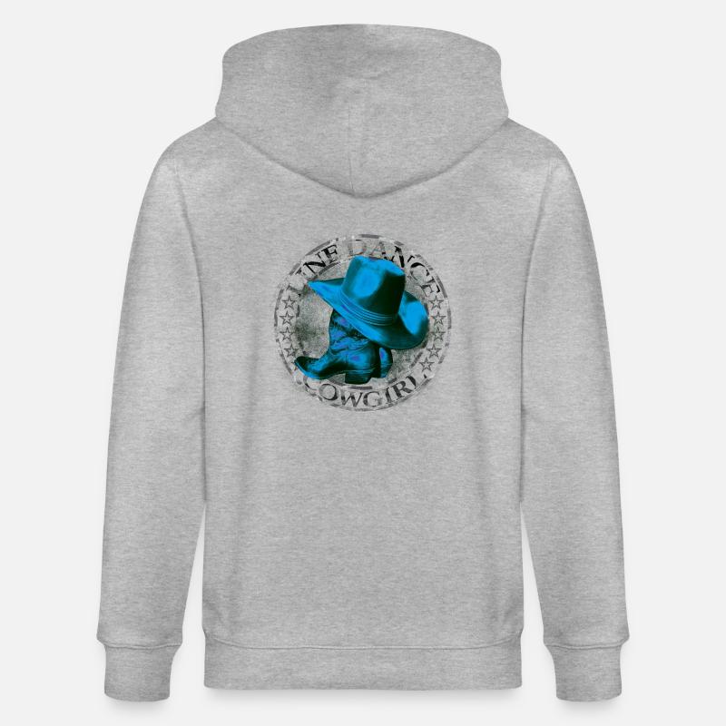 kl_linedance26a - Stanley/Stella Unisex Bio-Kapuzenjacke CULTIVATOR  - Grau meliert