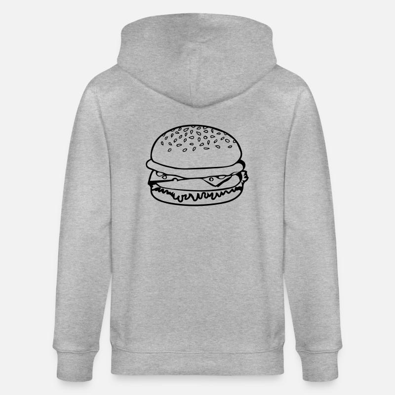 Hamburger de restauration rapide - Veste à capuche bio CULTIVATOR Stanley/Stella Unisexe - gris chiné