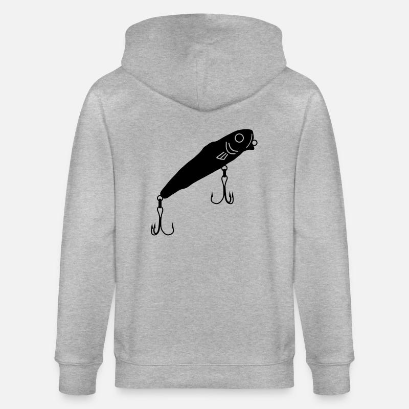 Appâts_de_pêche_epc1 - Veste à capuche bio CULTIVATOR Stanley/Stella Unisexe - gris chiné