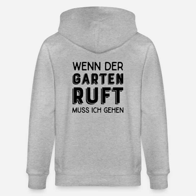 Hobbygärtner - Stanley/Stella Unisex Bio-Kapuzenjacke CULTIVATOR  - Grau meliert