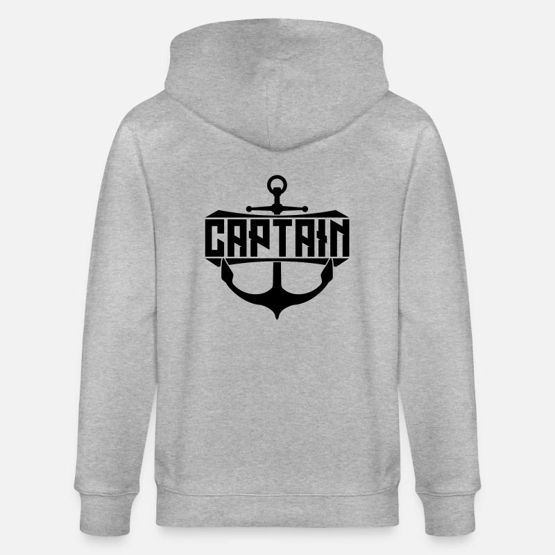 Ancre du capitaine de texte - Veste à capuche bio CULTIVATOR Stanley/Stella Unisexe - gris chiné