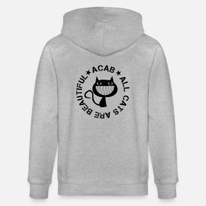 Tous les chats sont beaux - Veste à capuche bio CULTIVATOR Stanley/Stella Unisexe - gris chiné