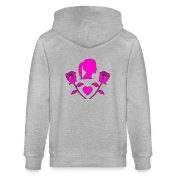 Été - Veste à capuche bio CULTIVATOR Stanley/Stella Unisexe - gris chiné - Dos - Luana (180cm)