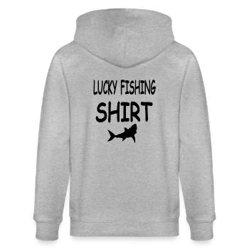 Angling - Stanley/Stella CULTIVATOR  Unisex Organic Hooded Jacket - heather grey - Back - Luana (180cm)