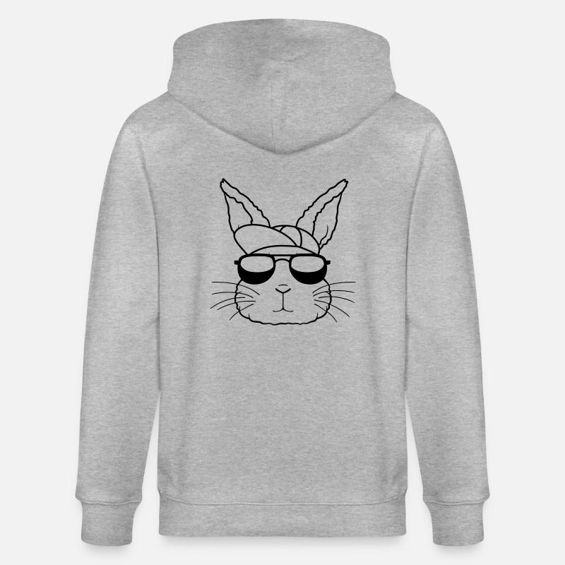 Sonnenbrille Capy Hase Cool - Stanley/Stella Unisex Bio-Kapuzenjacke CULTIVATOR  - Grau meliert