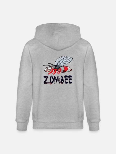 zombee - Stanley/Stella Unisex Bio-Kapuzenjacke CULTIVATOR  - Grau meliert