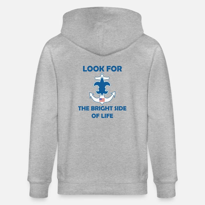 Scouts de mer Loi Vœu - Veste à capuche bio CULTIVATOR Stanley/Stella Unisexe - gris chiné