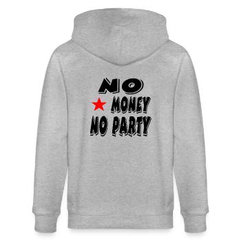 Party - Stanley/Stella Unisex Bio-Kapuzenjacke CULTIVATOR  - Grau meliert - Hinten - Luana (180cm)