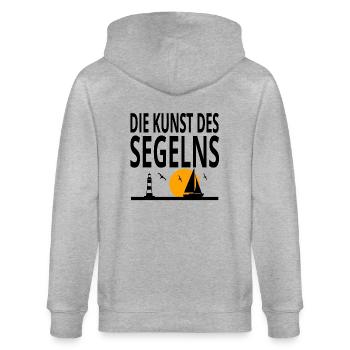 Sail - Stanley/Stella CULTIVATOR  Unisex Organic Hooded Jacket - heather grey - Back - Luana (180cm)