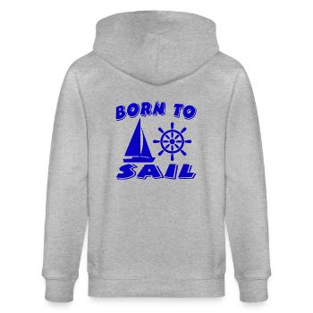 Sail - Stanley/Stella CULTIVATOR  Unisex Organic Hooded Jacket - heather grey - Back - Luana (180cm)