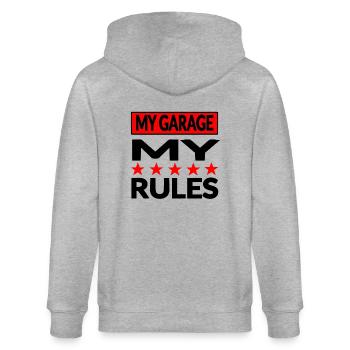 Garage - Stanley/Stella CULTIVATOR  Unisex Organic Hooded Jacket - heather grey - Back - Luana (180cm)