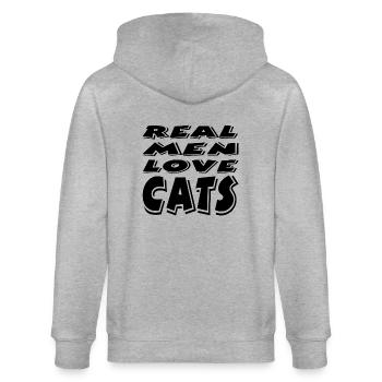Chat - Veste à capuche bio CULTIVATOR Stanley/Stella Unisexe - gris chiné - Dos - Luana (180cm)