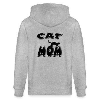 Chat - Veste à capuche bio CULTIVATOR Stanley/Stella Unisexe - gris chiné - Dos - Luana (180cm)