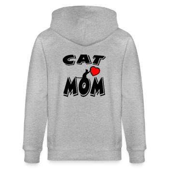 Chat - Veste à capuche bio CULTIVATOR Stanley/Stella Unisexe - gris chiné - Dos - Luana (180cm)