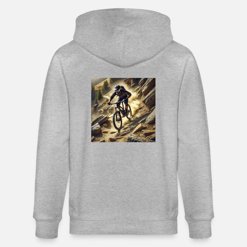 Le VTT ! - Veste à capuche bio CULTIVATOR Stanley/Stella Unisexe - gris chiné