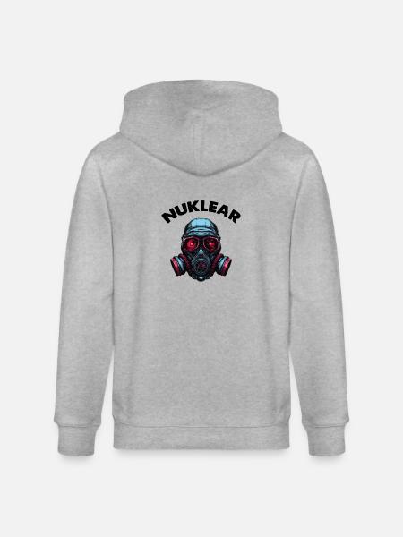 Gas mask - Stanley/Stella CULTIVATOR Unisex Organic Hooded Jacket - heather grey