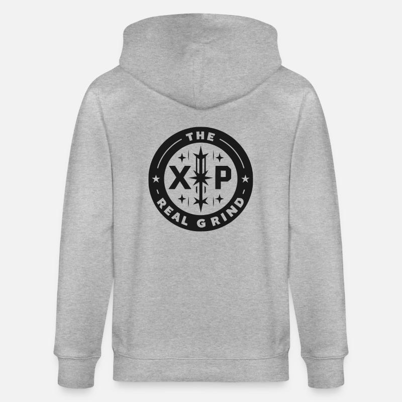 XP Der echte Grind - Stanley/Stella Unisex Bio-Kapuzenjacke CULTIVATOR  - Grau meliert