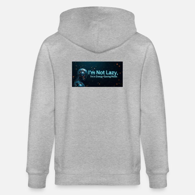 Nerd Code Énergie - Veste à capuche bio CULTIVATOR Stanley/Stella Unisexe - gris chiné