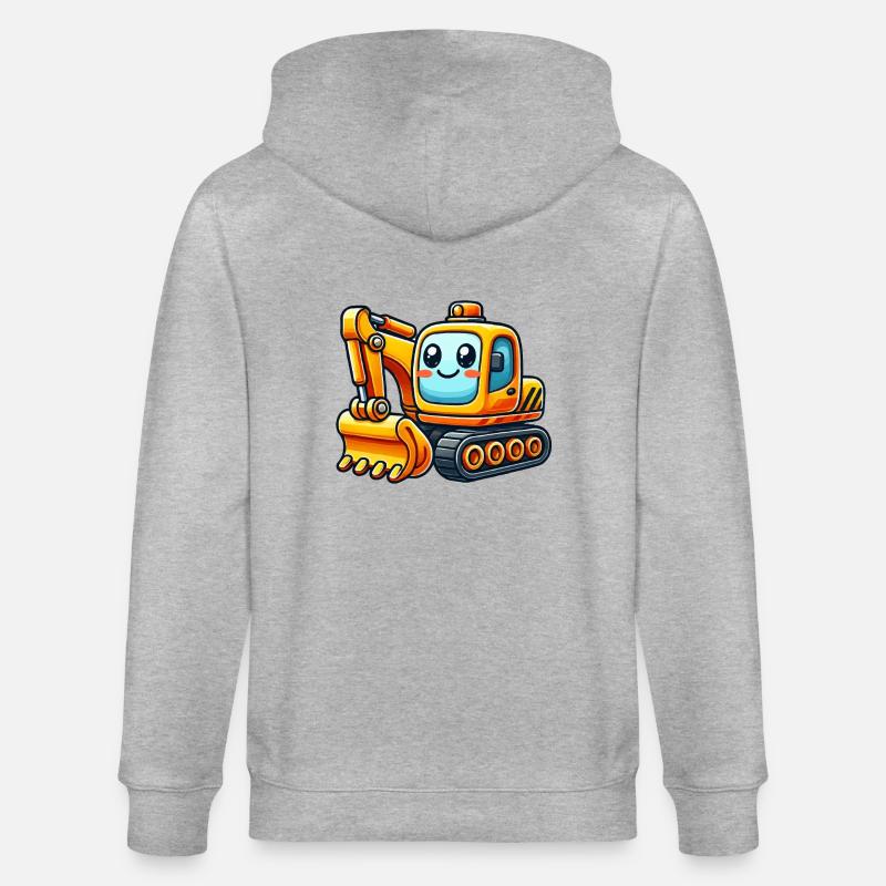 Bagger Comic - Stanley/Stella Unisex Bio-Kapuzenjacke CULTIVATOR  - Grau meliert