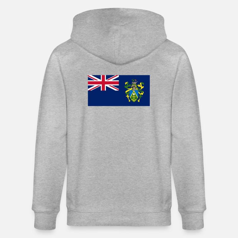Pitcairninseln - Stanley/Stella Unisex Bio-Kapuzenjacke CULTIVATOR  - Grau meliert