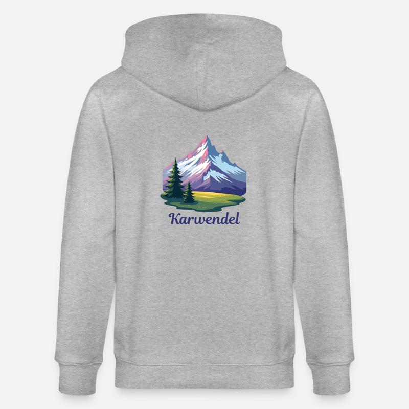 Karwendel - Veste à capuche bio CULTIVATOR Stanley/Stella Unisexe - gris chiné