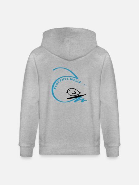 TWEETLERCOOLS - The Perfect Wave - Stanley/Stella CULTIVATOR Unisex Organic Hooded Jacket - heather grey