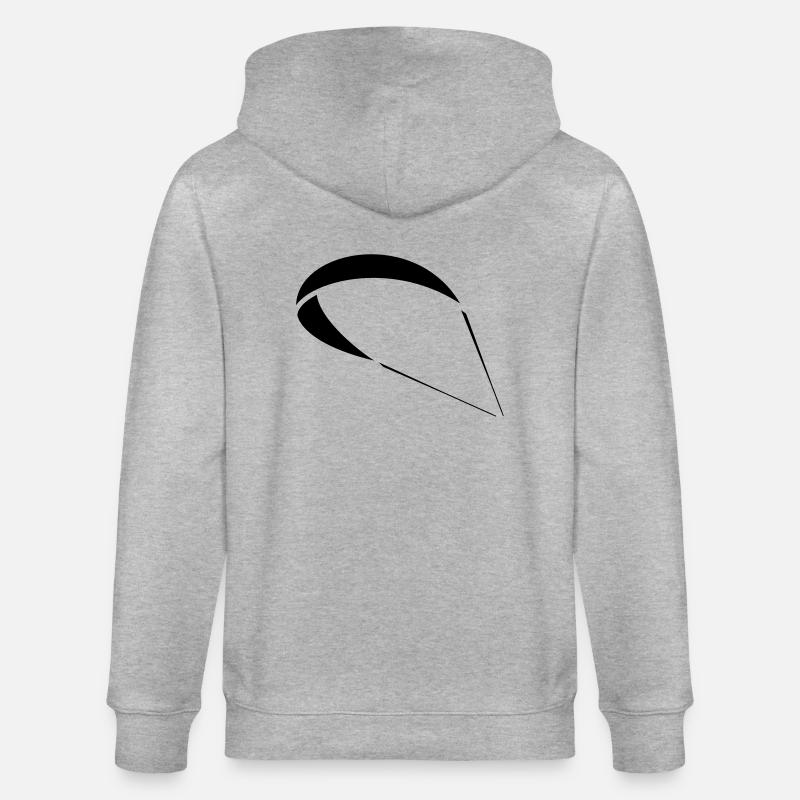 Kite Gleitschirm - Stanley/Stella Unisex Bio-Kapuzenjacke CULTIVATOR  - Grau meliert