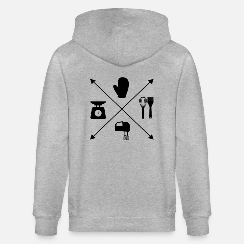 cuire - Veste à capuche bio CULTIVATOR Stanley/Stella Unisexe - gris chiné