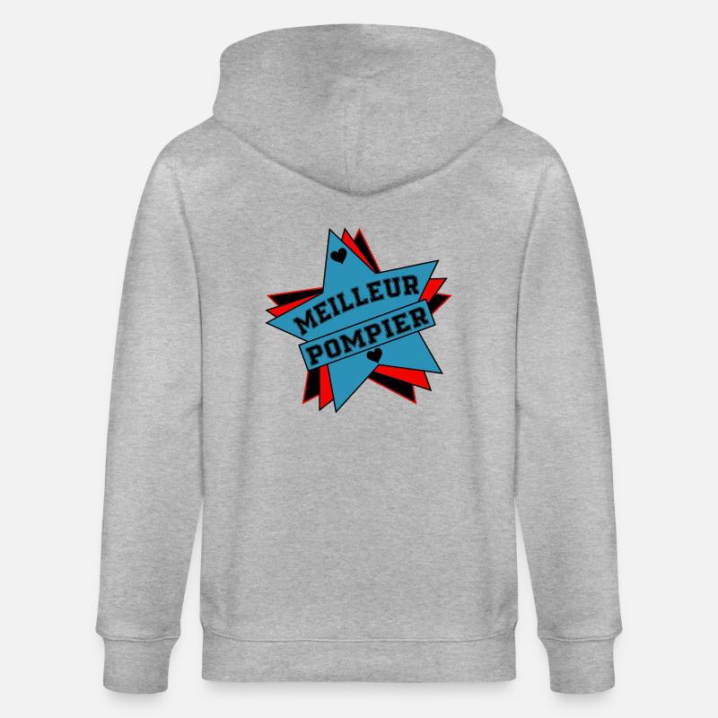 MEILLEUR POMPIER - Veste à capuche bio CULTIVATOR Stanley/Stella Unisexe - gris chiné