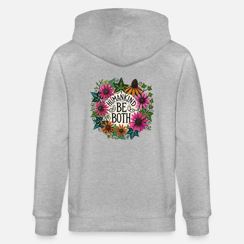Mensch: Sei beides - Stanley/Stella Unisex Bio-Kapuzenjacke CULTIVATOR  - Grau meliert