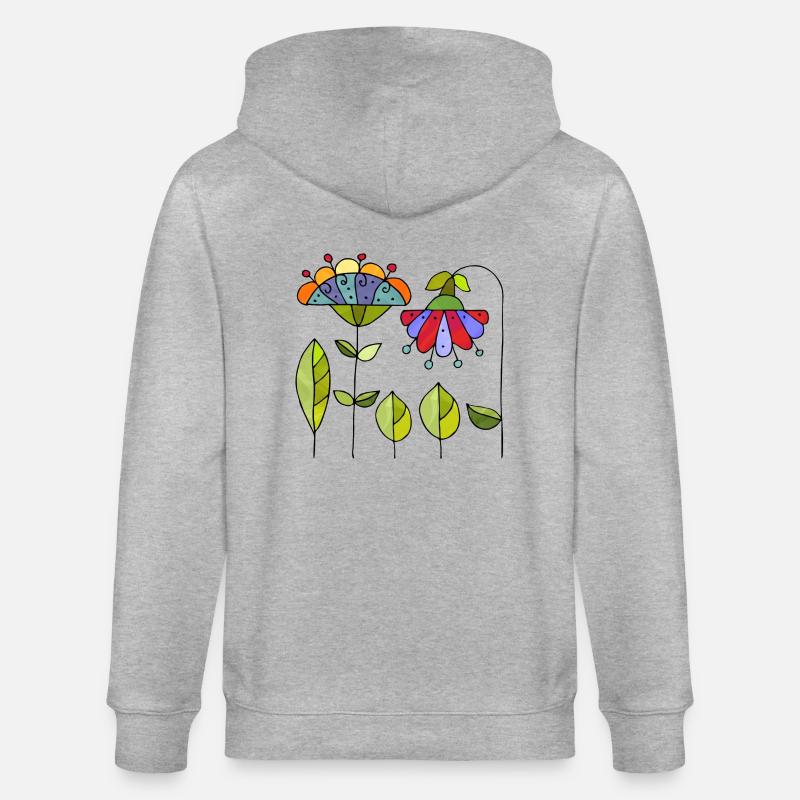Fleur - Veste à capuche bio CULTIVATOR Stanley/Stella Unisexe - gris chiné