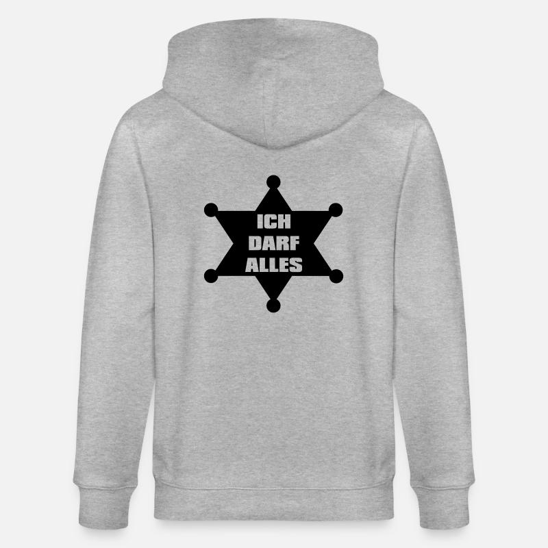 Sheriff - Stanley/Stella Unisex Bio-Kapuzenjacke CULTIVATOR  - Grau meliert