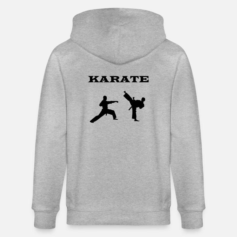 karate - Stanley/Stella Unisex Bio-Kapuzenjacke CULTIVATOR  - Grau meliert