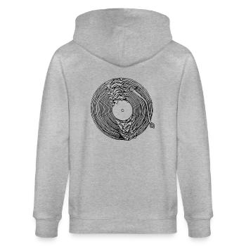 dissolved turntable - Stanley/Stella CULTIVATOR  Unisex Organic Hooded Jacket - heather grey - Back - Luana (180cm)
