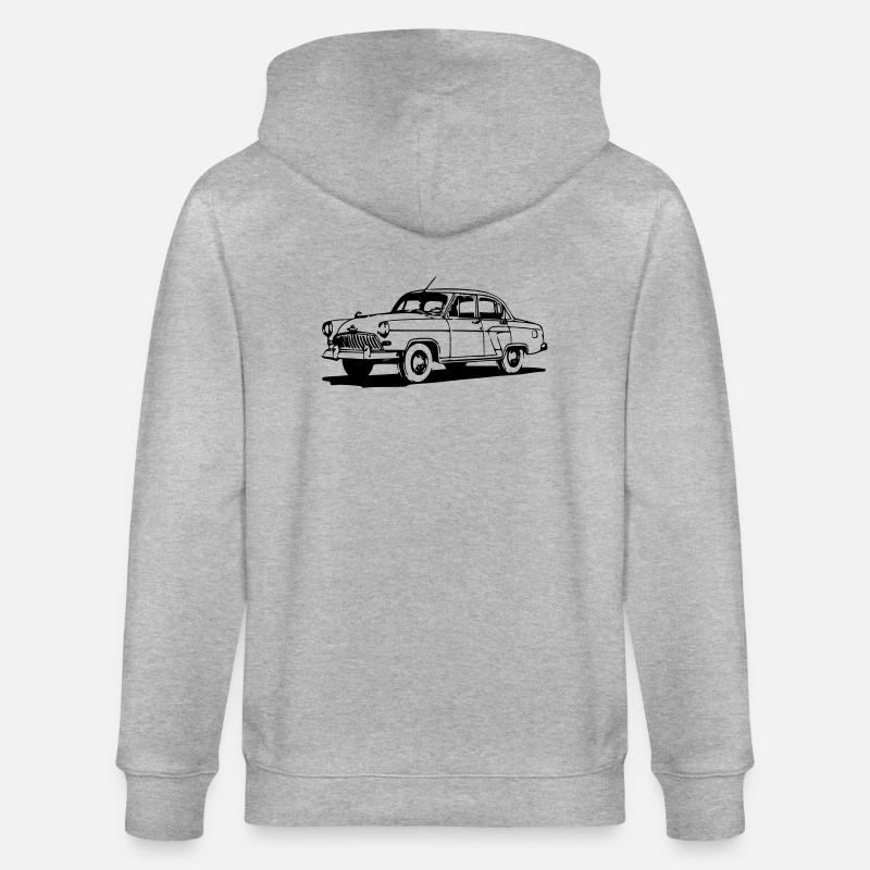 molumen-GAZ-21-2 - Stanley/Stella Unisex Bio-Kapuzenjacke CULTIVATOR - Grau meliert