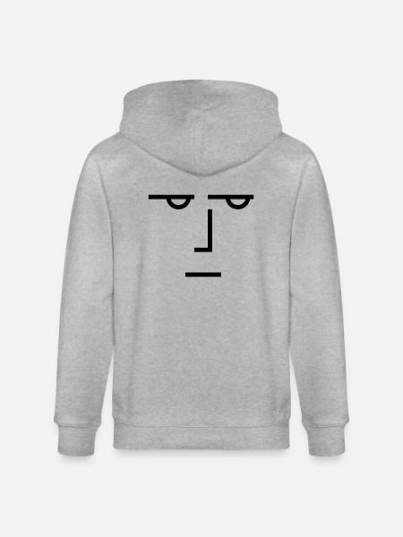 Ein ernster Blick - Stanley/Stella Unisex Bio-Kapuzenjacke CULTIVATOR - Grau meliert