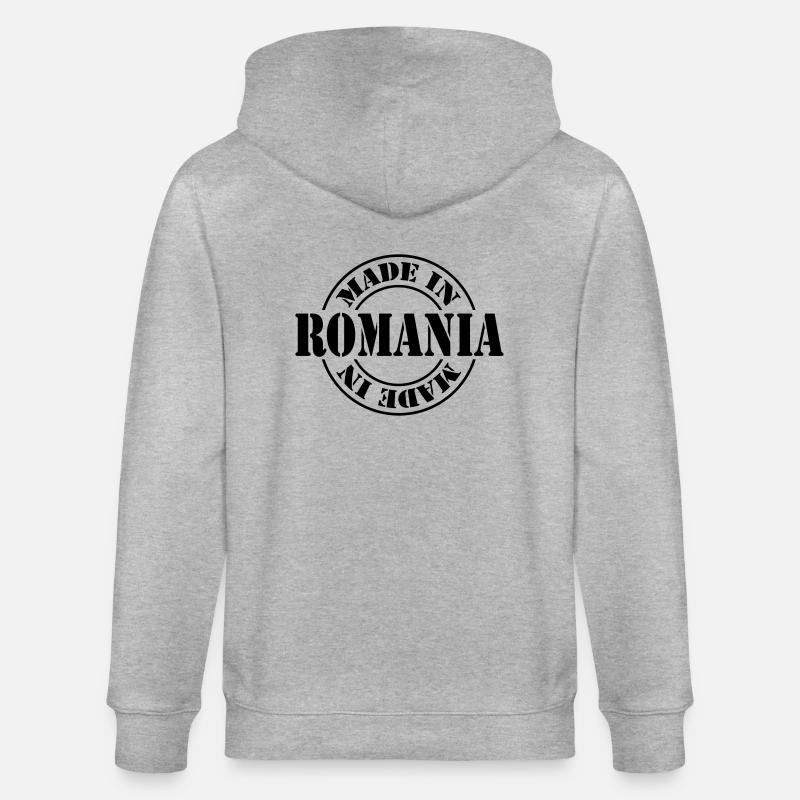 made in romania m1k2 - Veste à capuche bio CULTIVATOR Stanley/Stella Unisexe - gris chiné