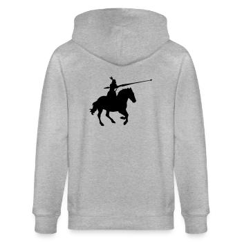 Ritter - Stanley/Stella Unisex Bio-Kapuzenjacke CULTIVATOR  - Grau meliert - Hinten - Luana (180cm)