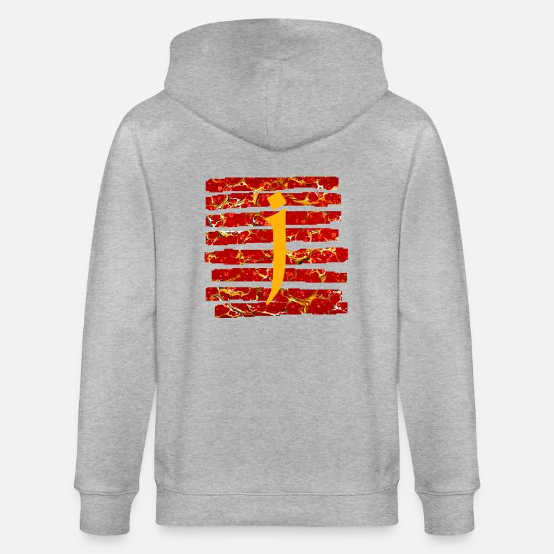 Stripes E 232 J - Stanley/Stella CULTIVATOR  Unisex Organic Hooded Jacket - heather grey
